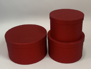 Flower box D25.5x15, D22x14.5, D19x13.5 cm, 3 pcs