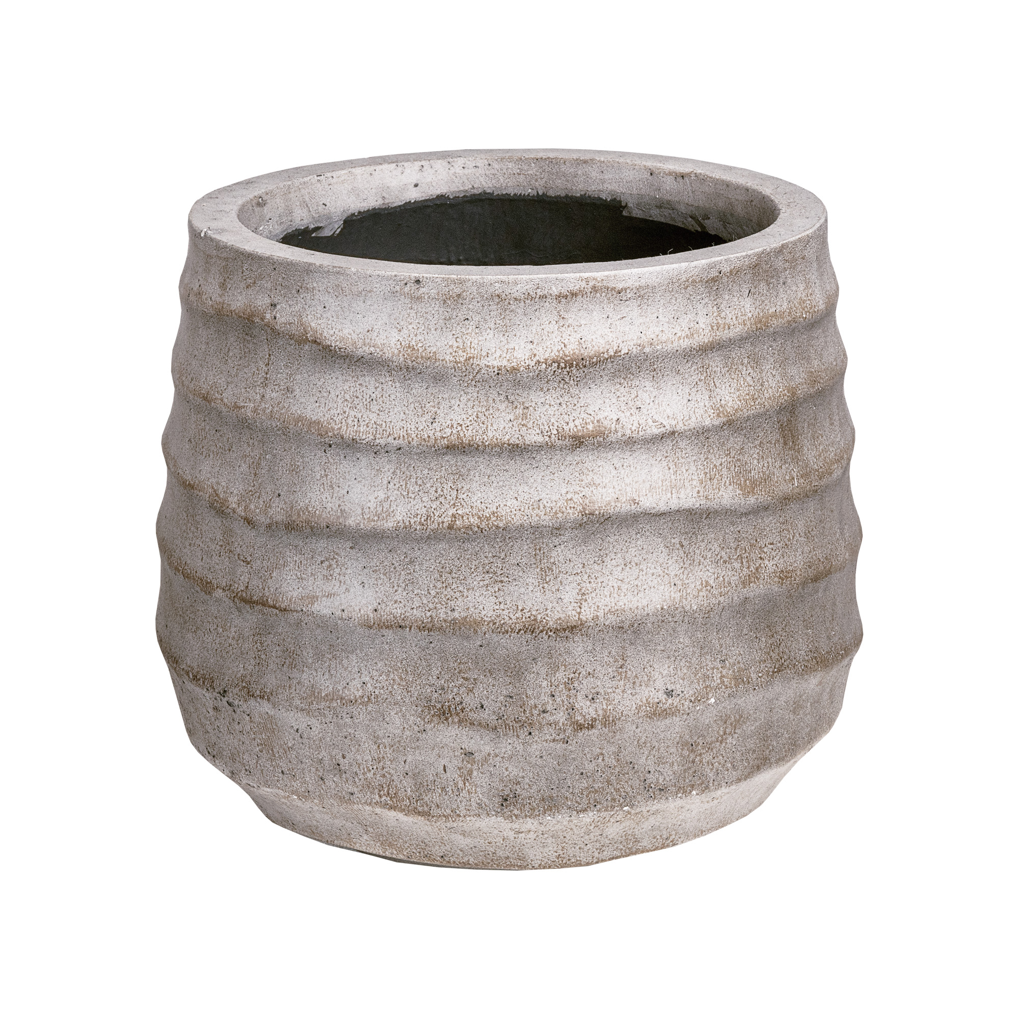 Plant pot Horizontal wave texture