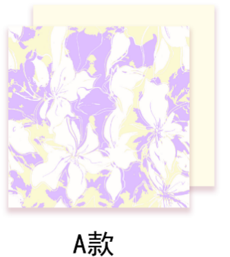 Double side film Flowers, 20 pcs