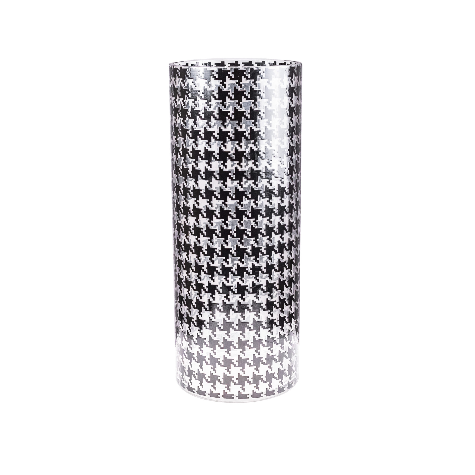 Glass vase Black Pattern