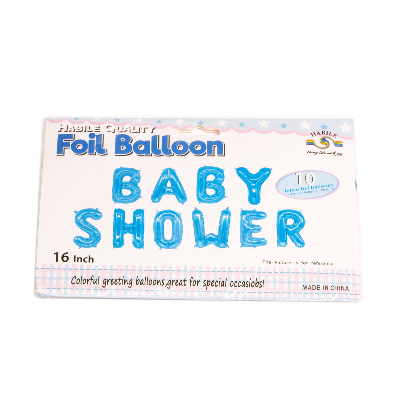 Foil balloon Baby shower, 10pcs