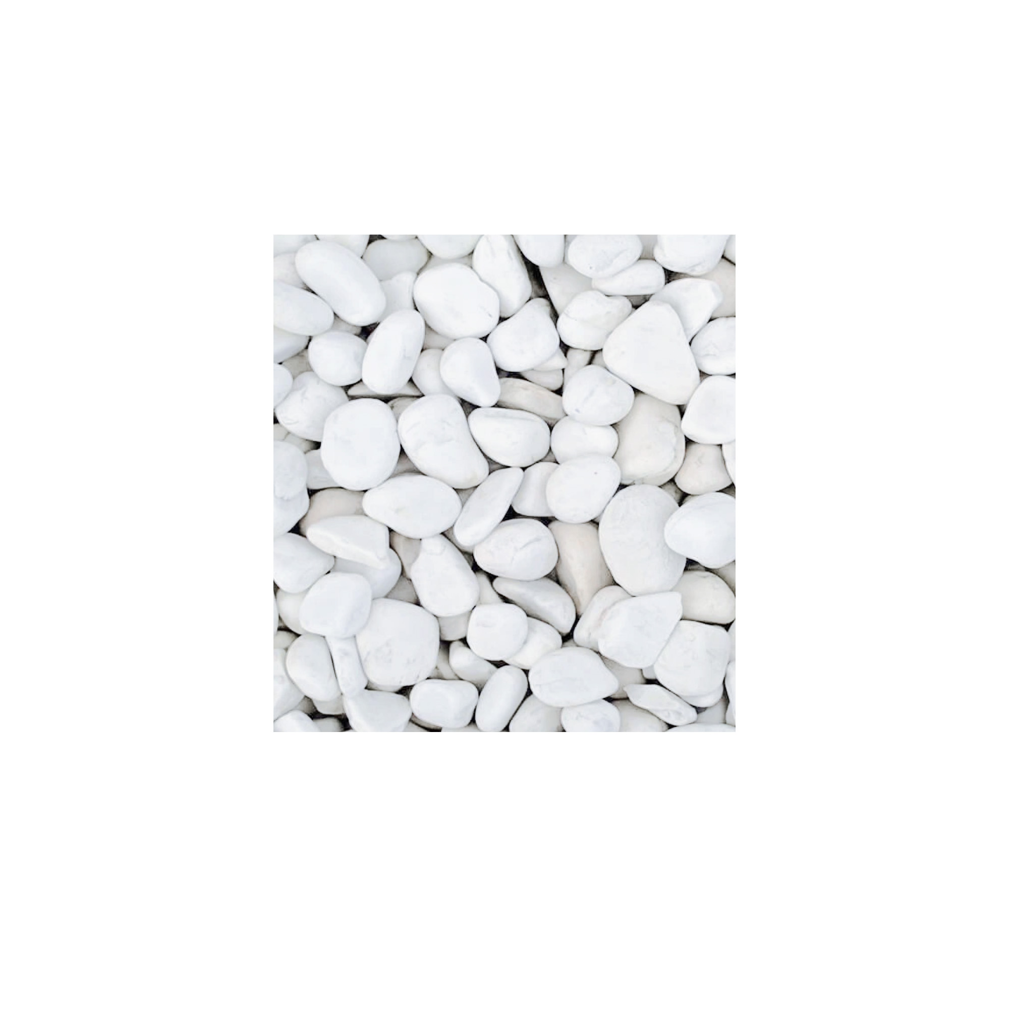 Natural Snow white pebbles 2-4 cm