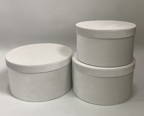 Flower box Velvet D24XH14, D27XH15, D30XH16 cm, 3 pcs