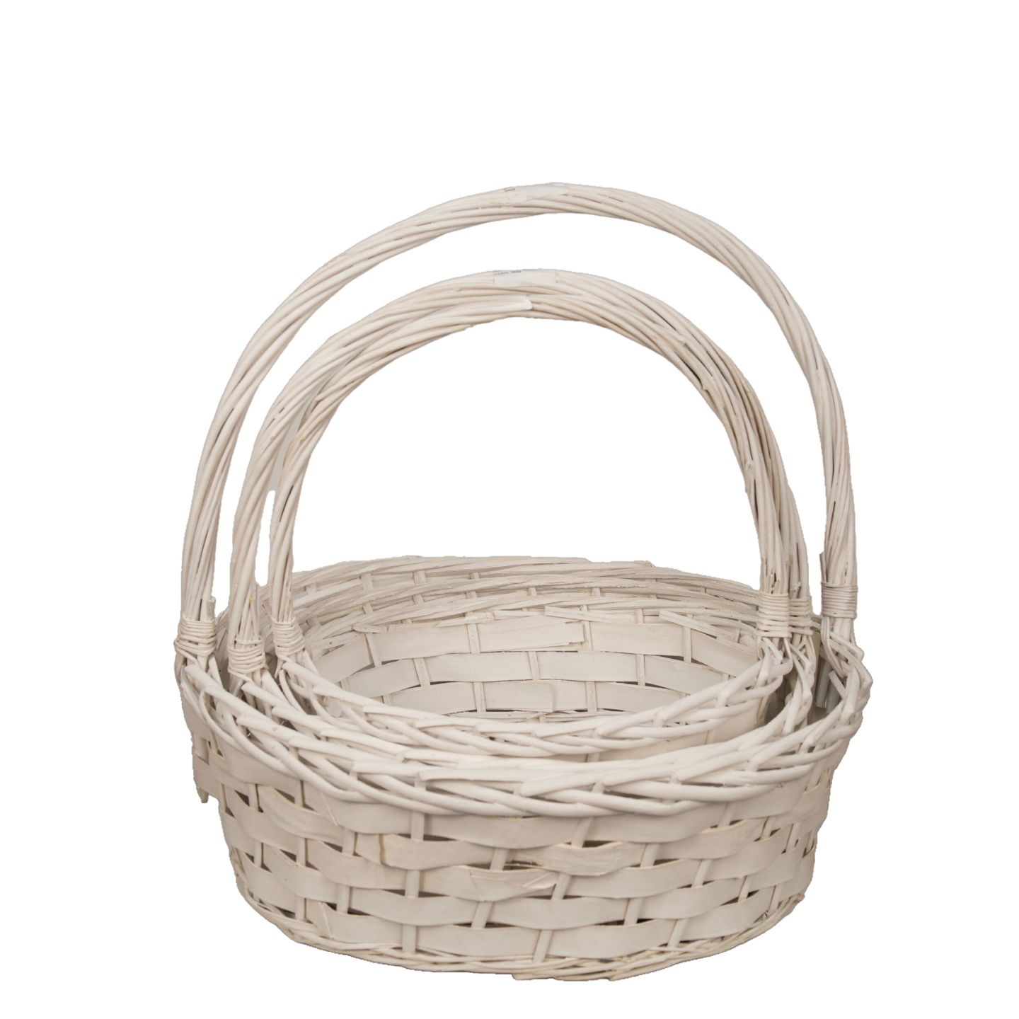 Willow baskets D44xH16, D38xH13,5, D33xH11, D29xH11cm 3pcs