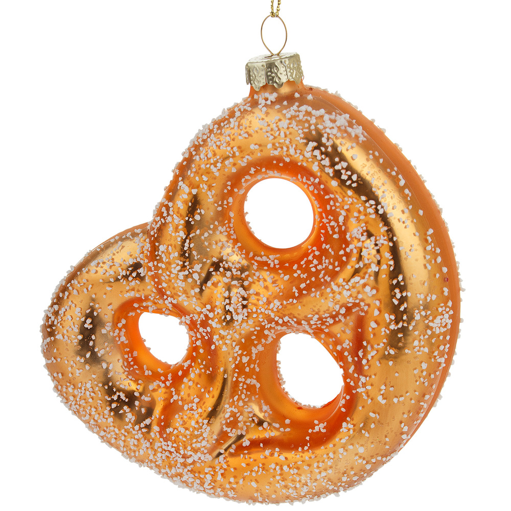 Glass christmas Pretzel, Brown