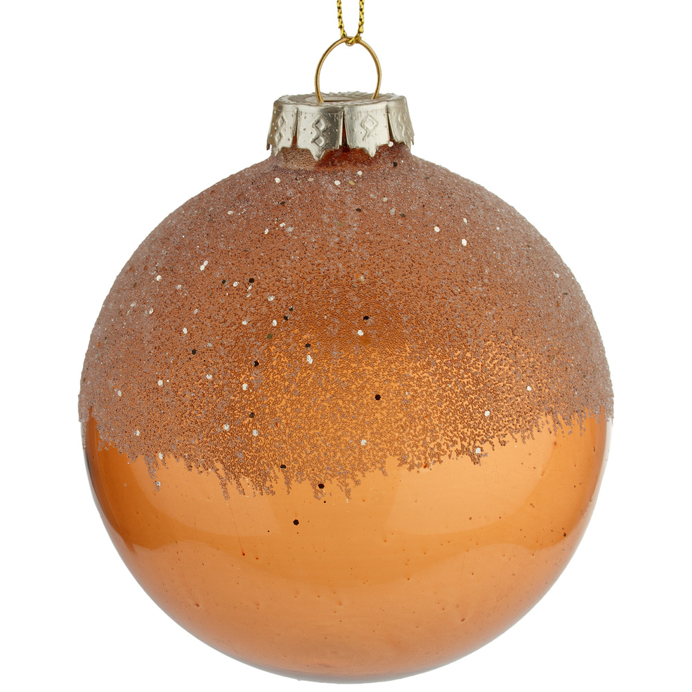 Christamas tree decoration Ball Glass, Peach