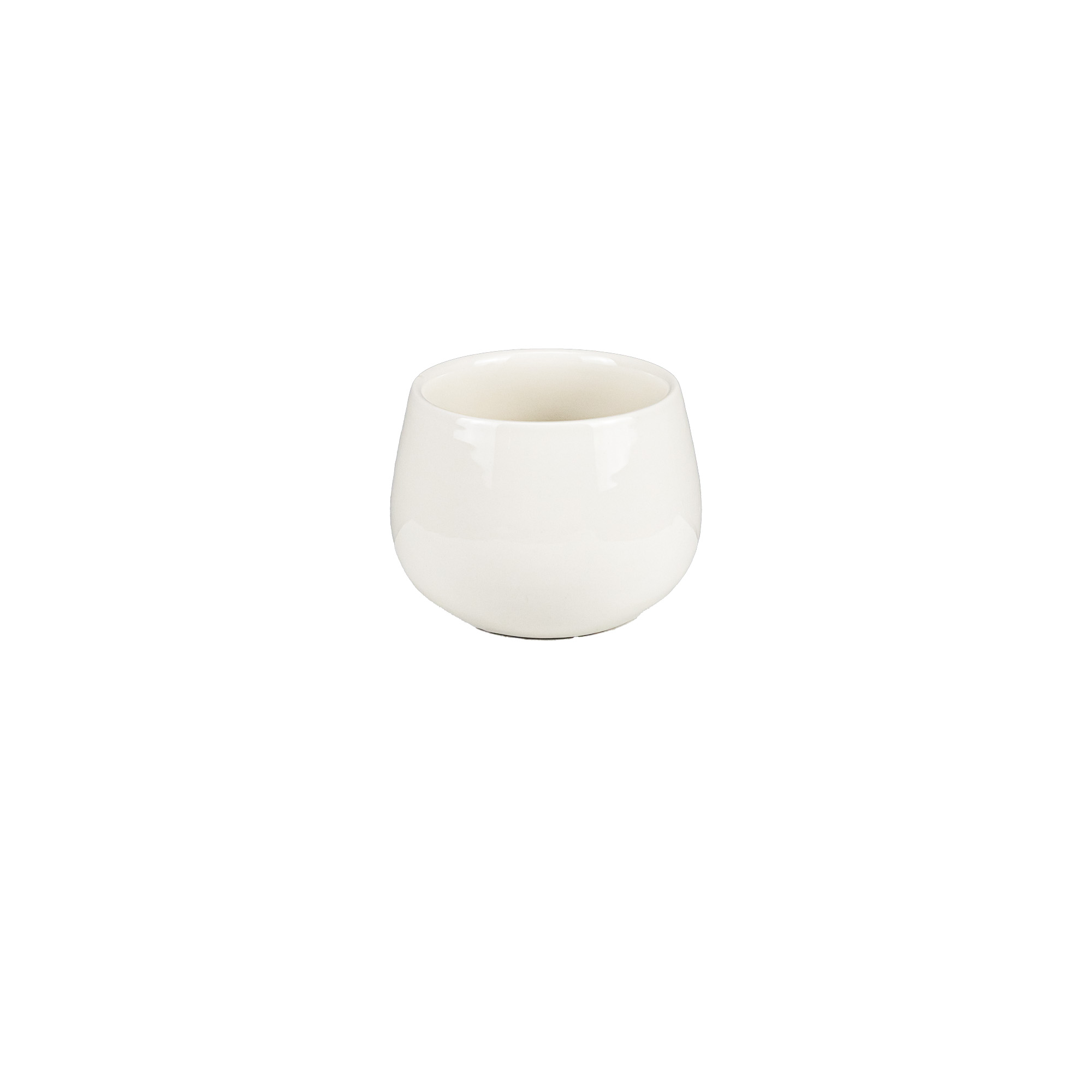 Ceramic flower pot Base, White