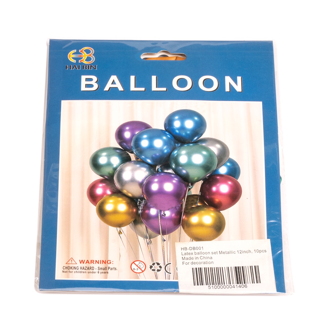 Latex balloon set Metallic, 10pcs