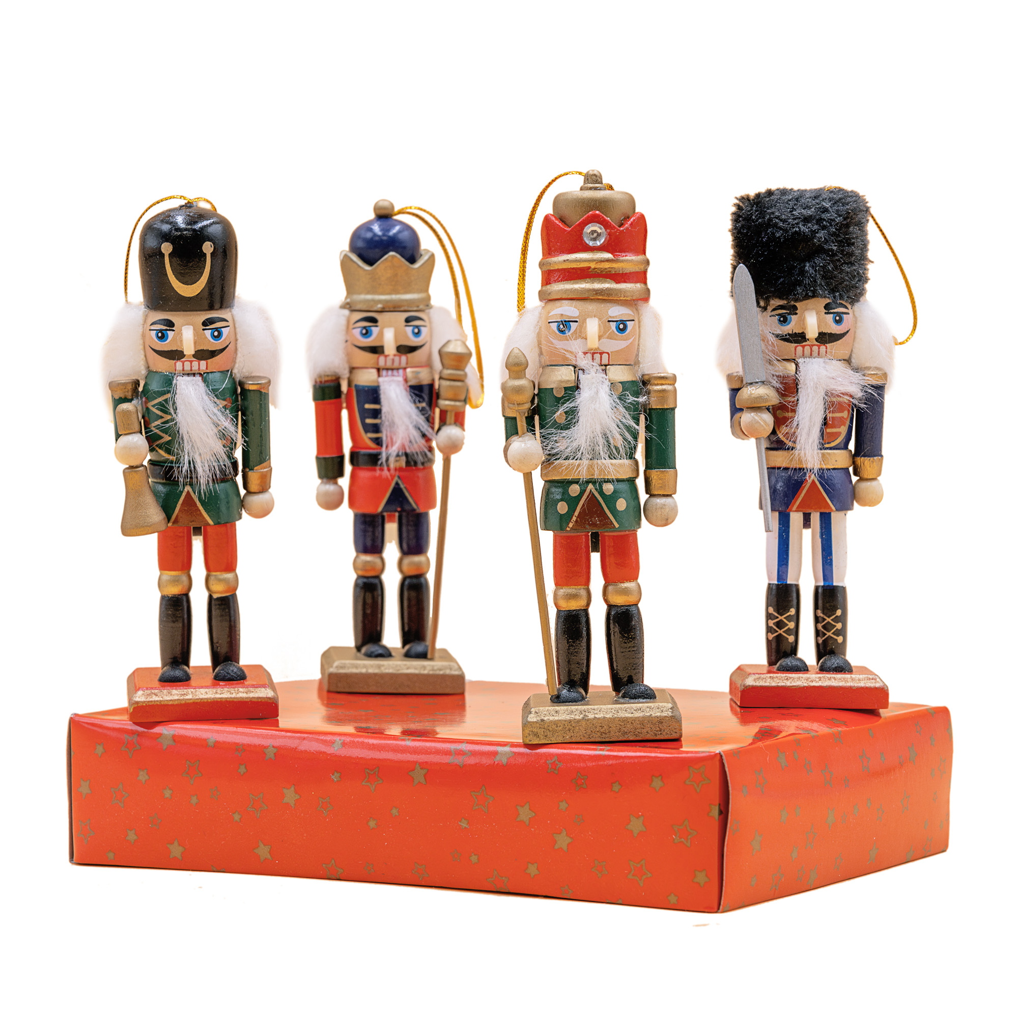 Chrisrtmas tree decoration nutcracker, 4pcs