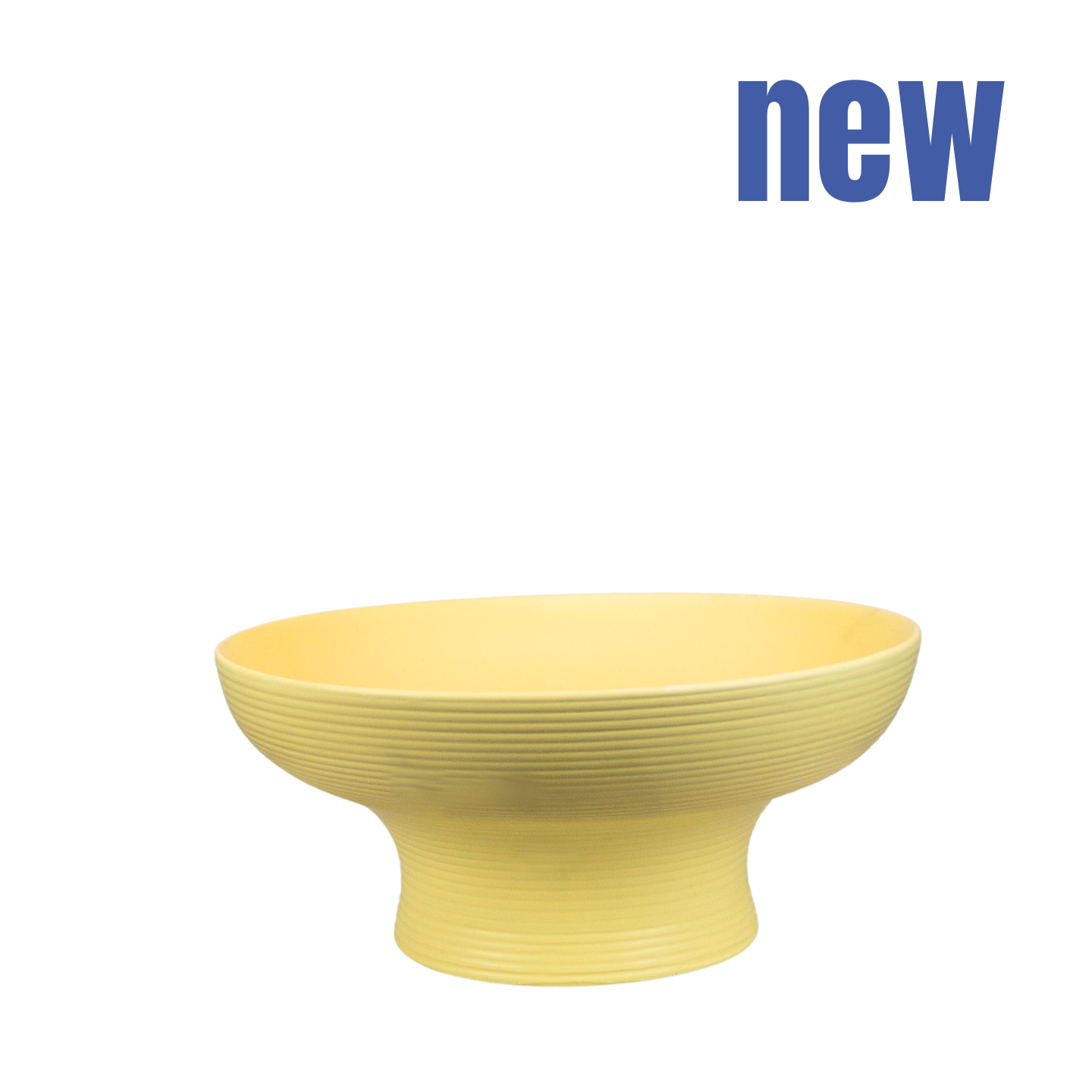 Ceramic bowl on stem