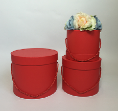 Flower box D23x19.5, D20x17, D17x14 cm, 3 pcs