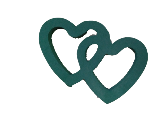 Oasis Double Heart with Backing