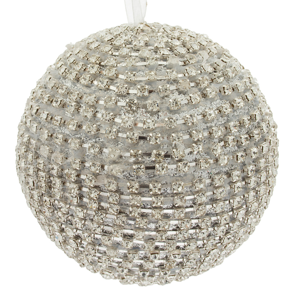 Sparkling christmas Ball, Siver