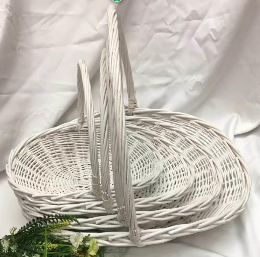 Willow baskets, 4pcs, 57x43xH41cm