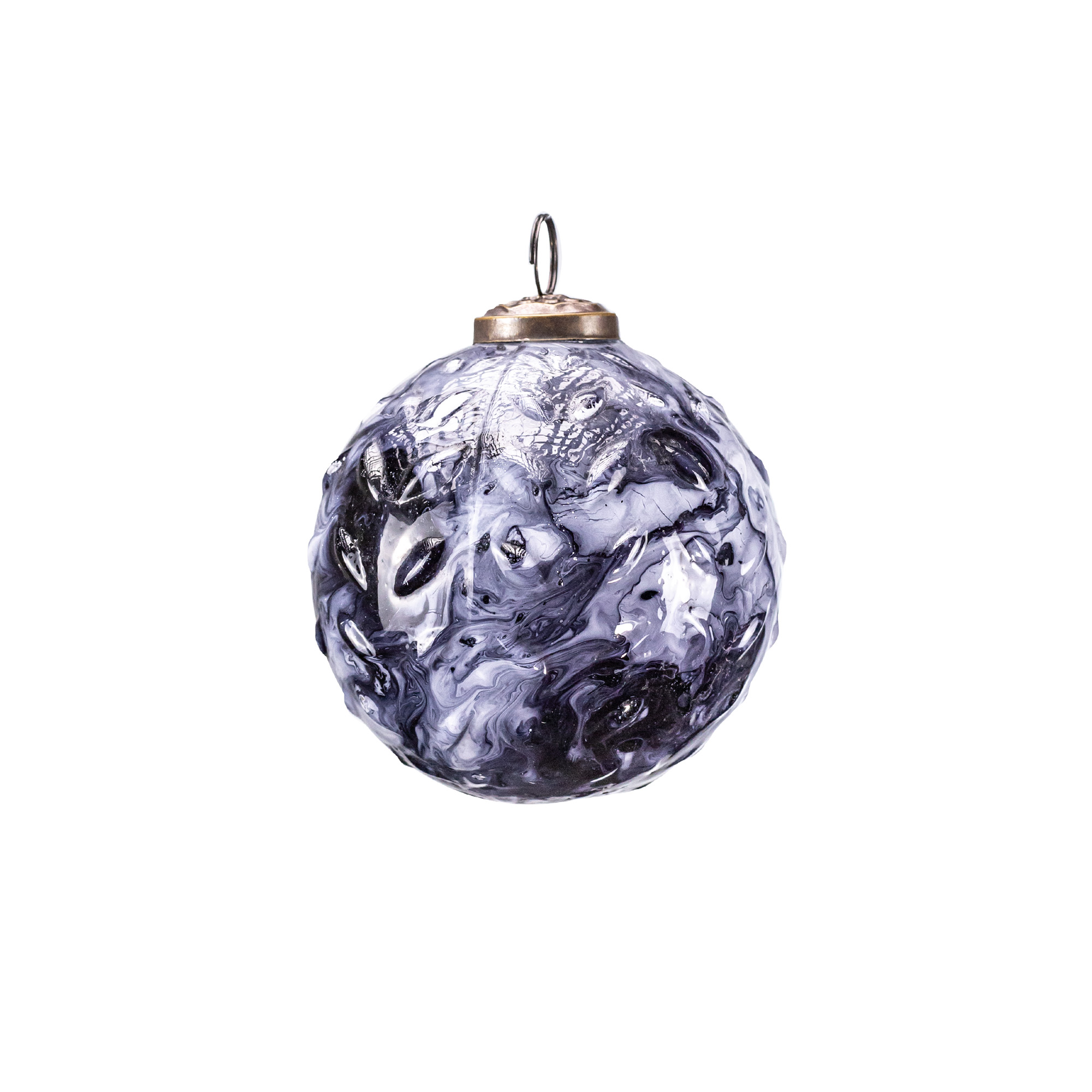 Glass christmas Ball, Blue