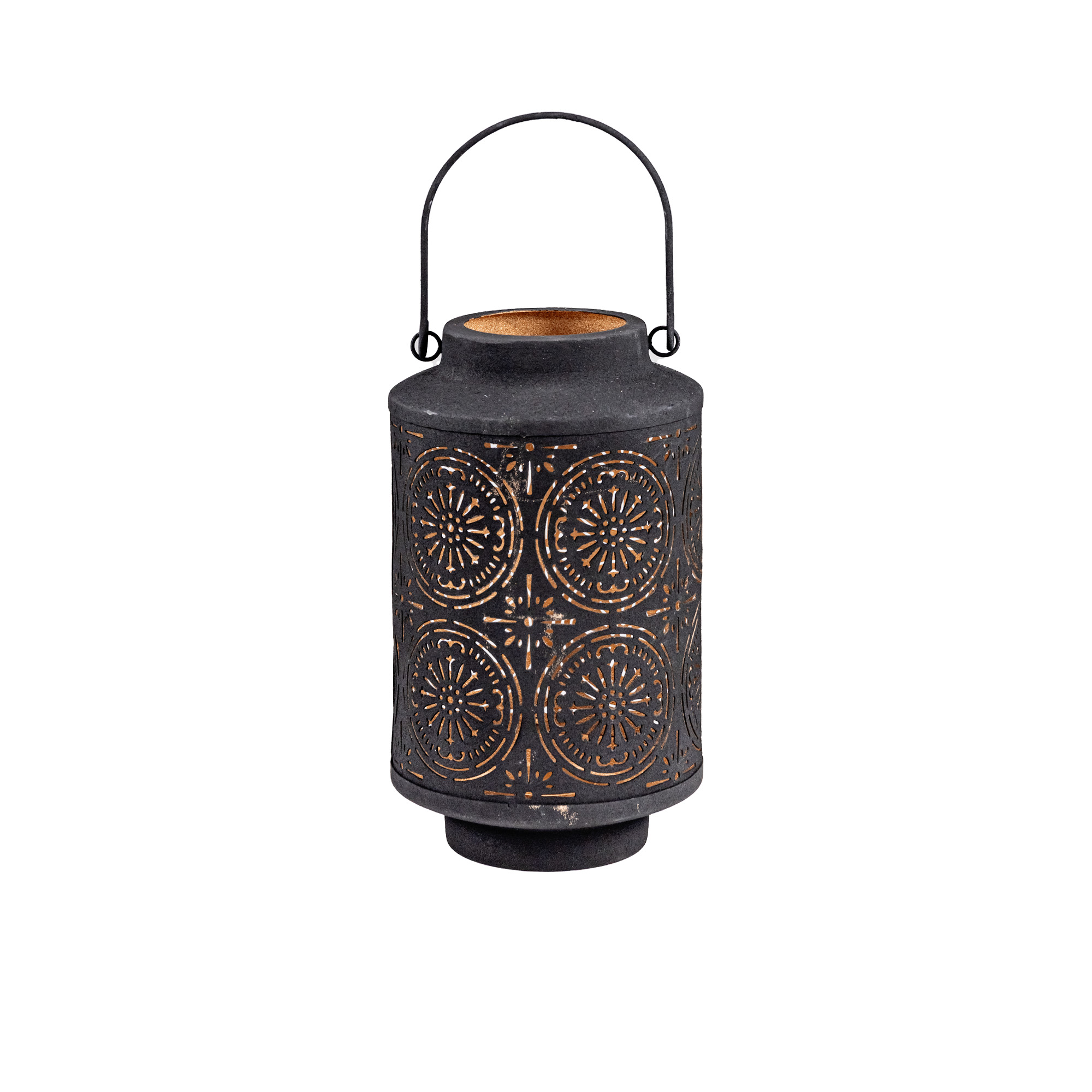 Metal lantern with handle