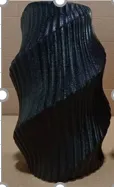 Ceramic vase Ribbed Wave