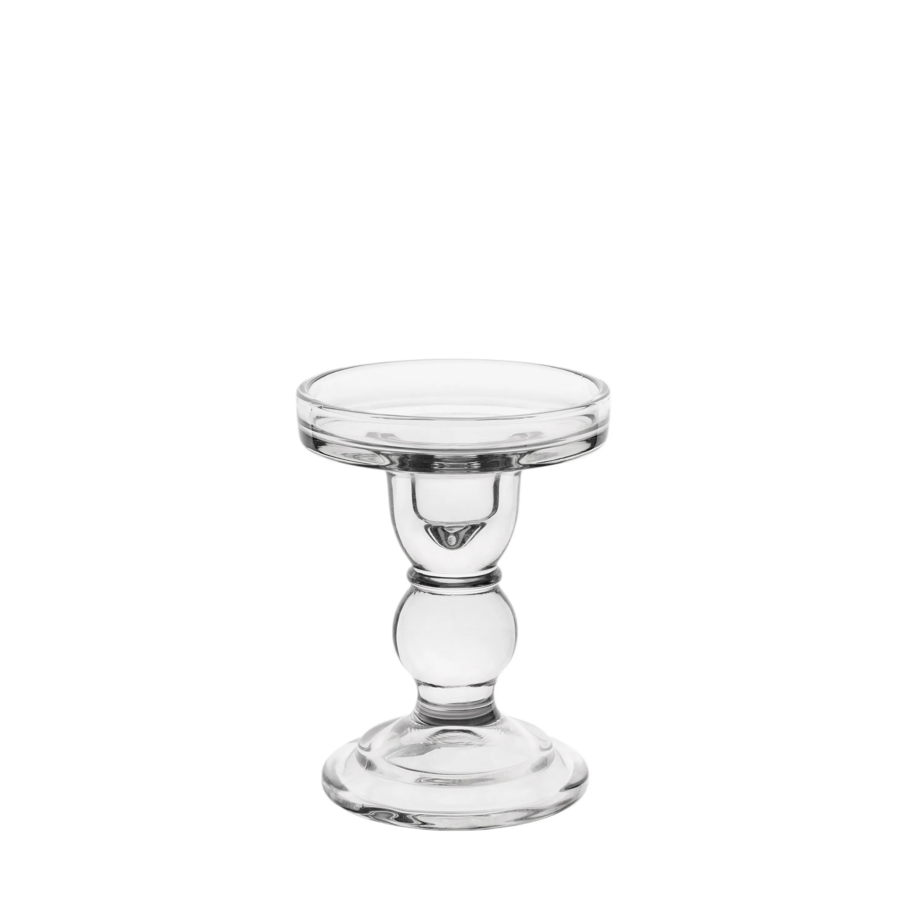 Glass candleholder