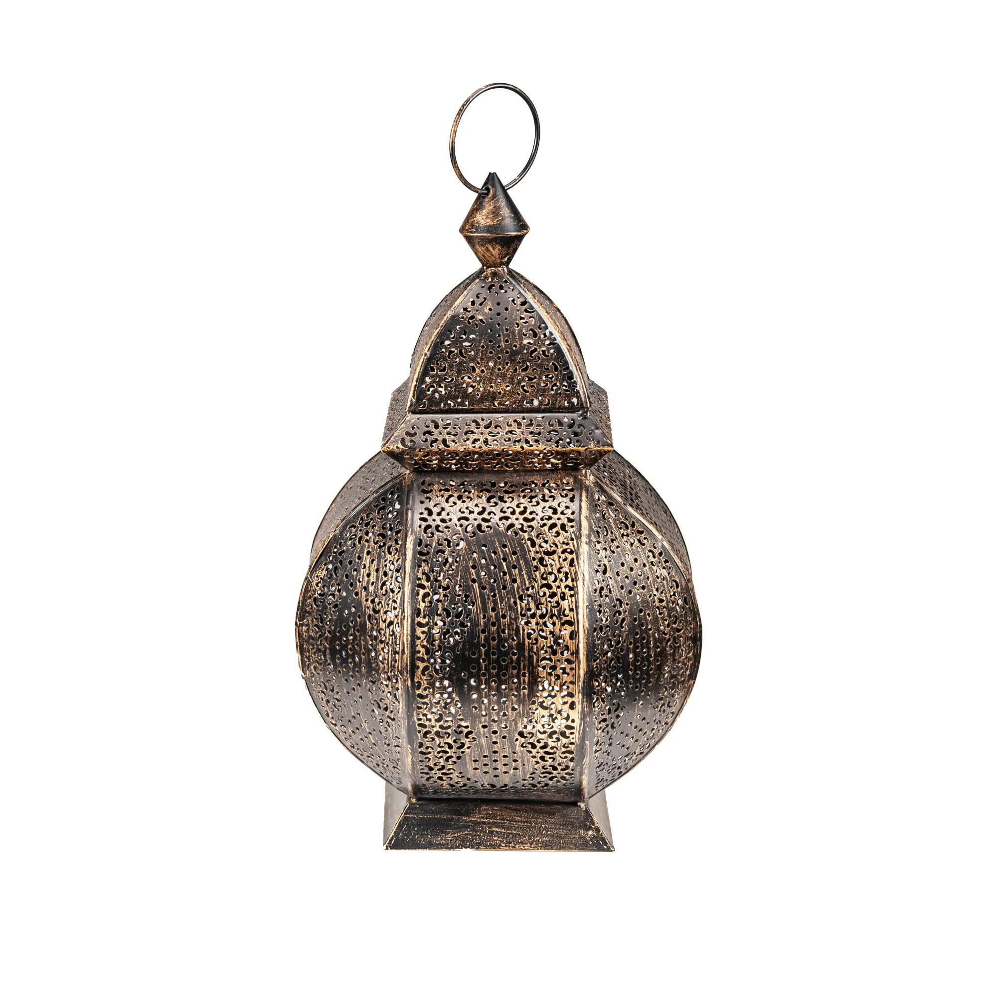 Metal lantern 20×20×H33 cm Bronze