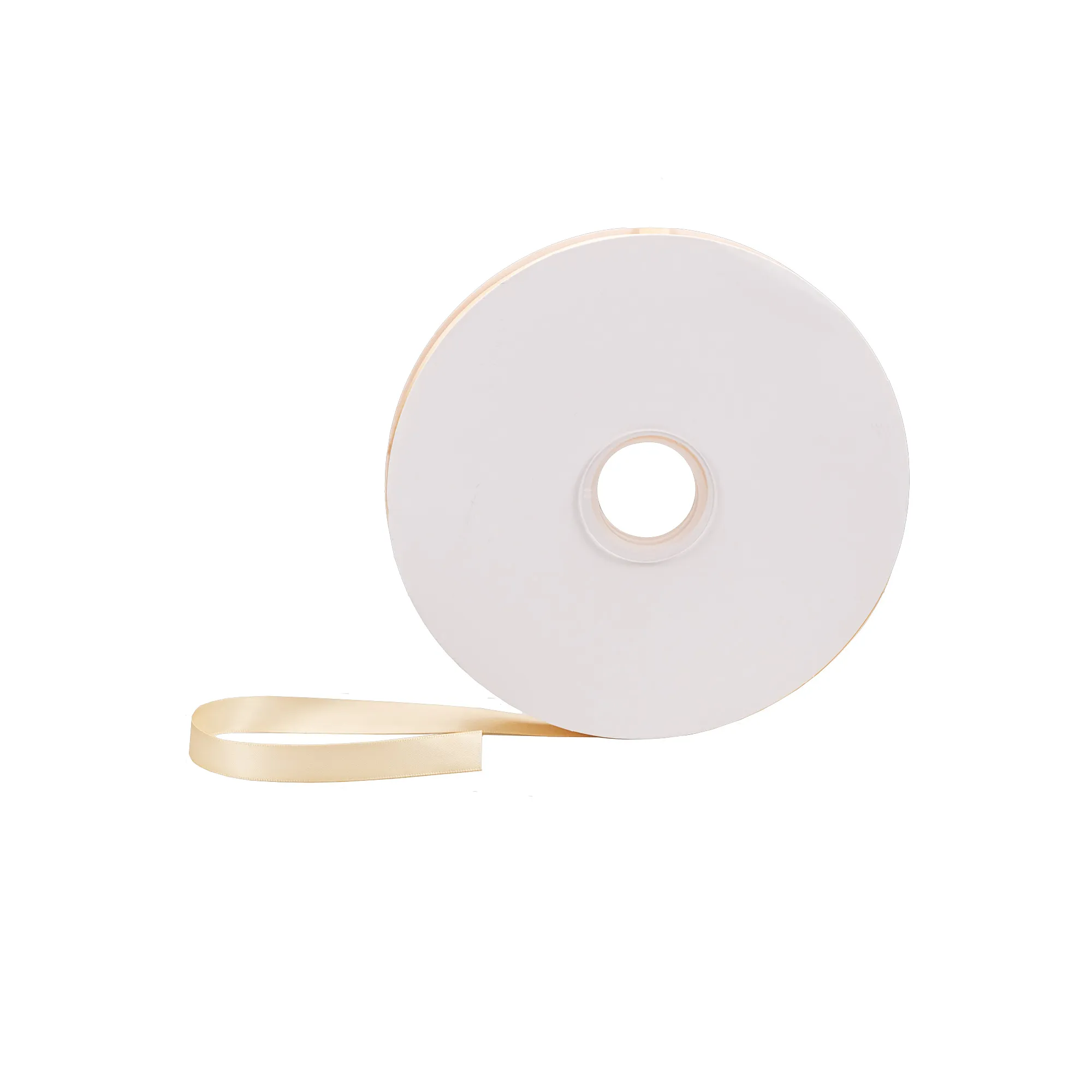 Premium satin ribbon, 100y x 120 mm, Cream