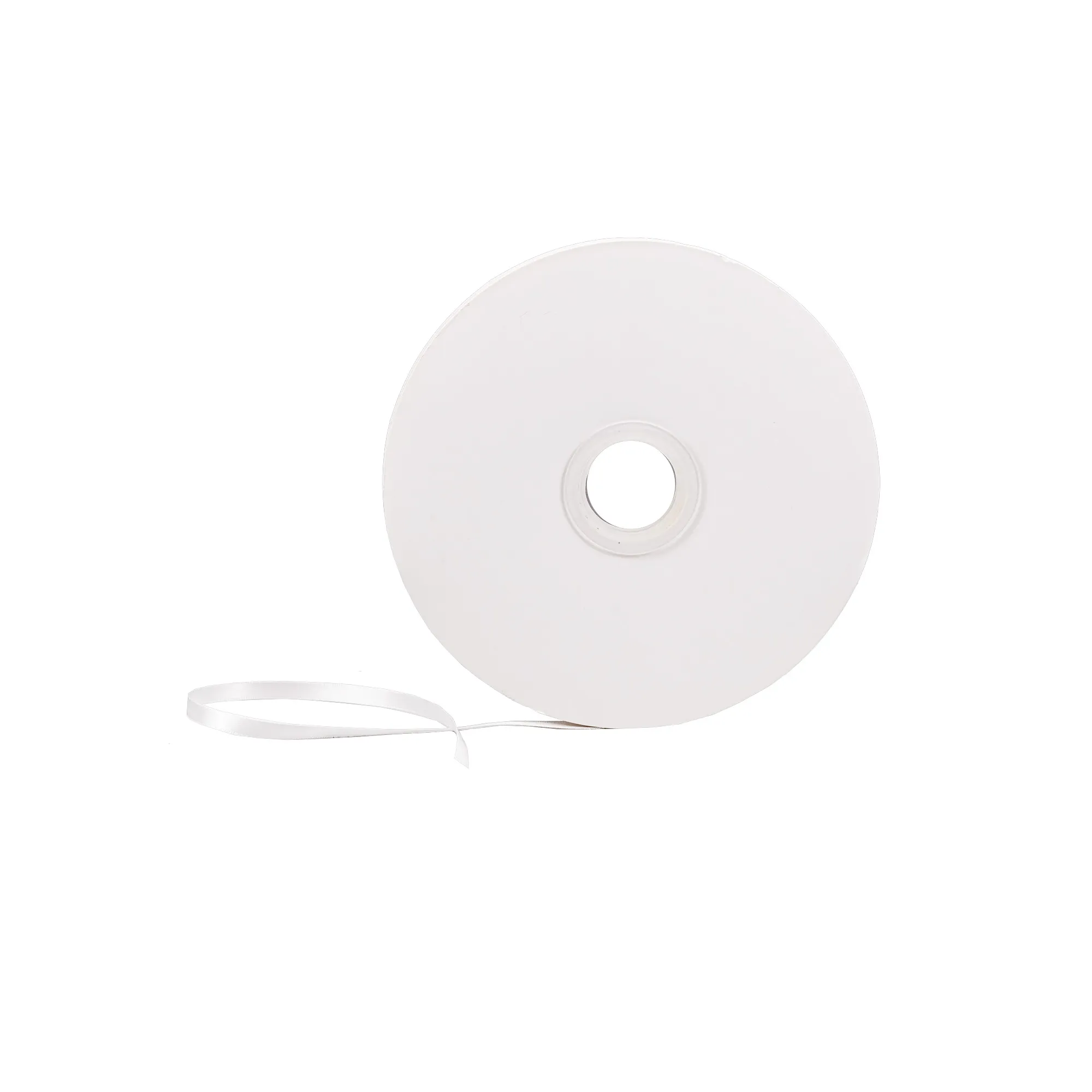 Premium satin ribbon, 100y x 60 mm, White