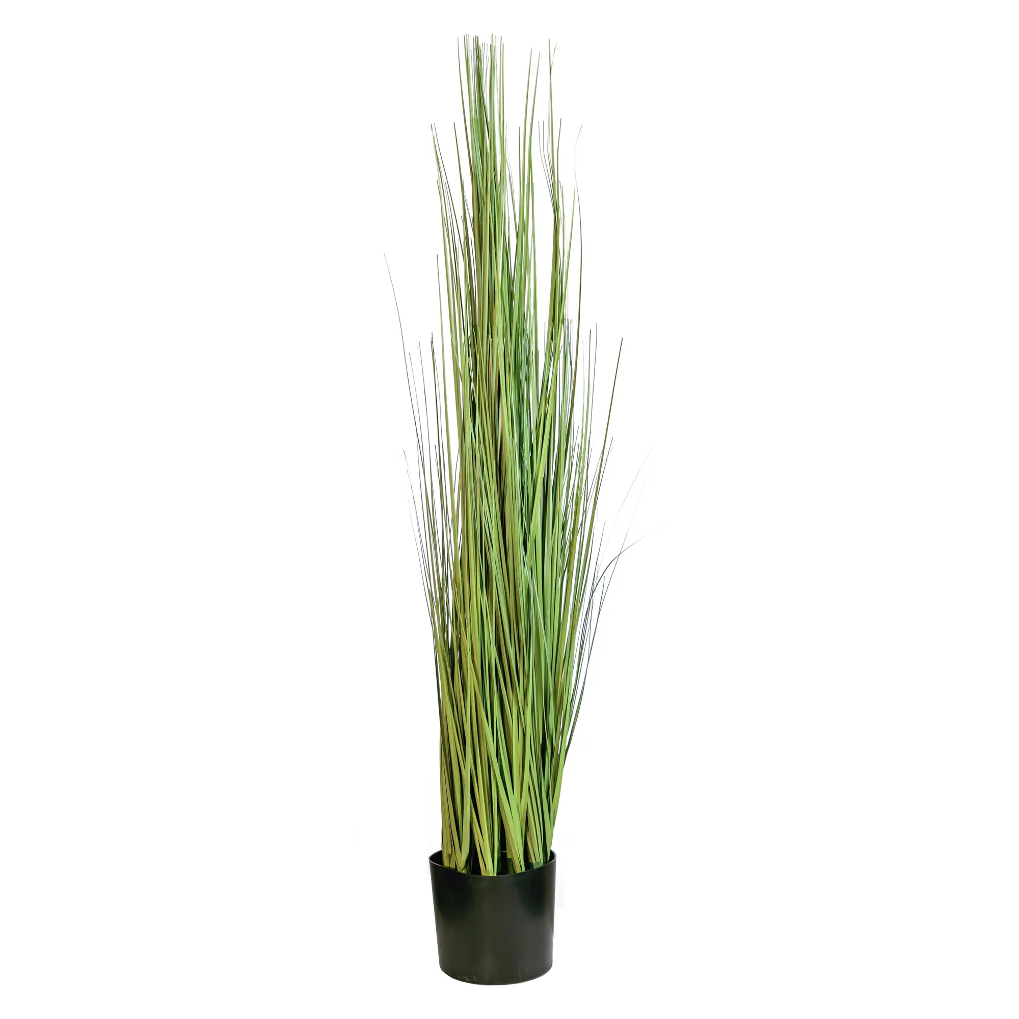 Artificial grass in pot