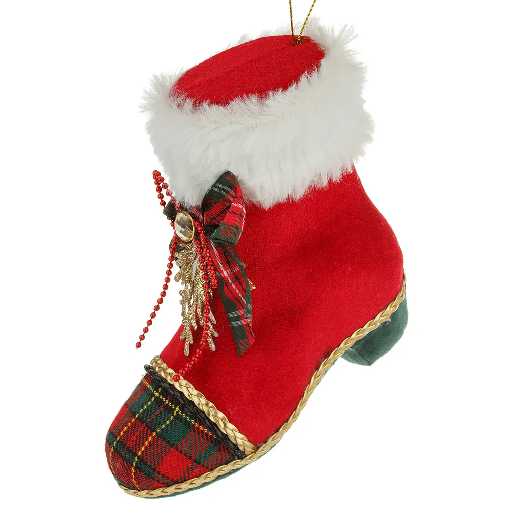 Velvet christmas tree decoration Shoe