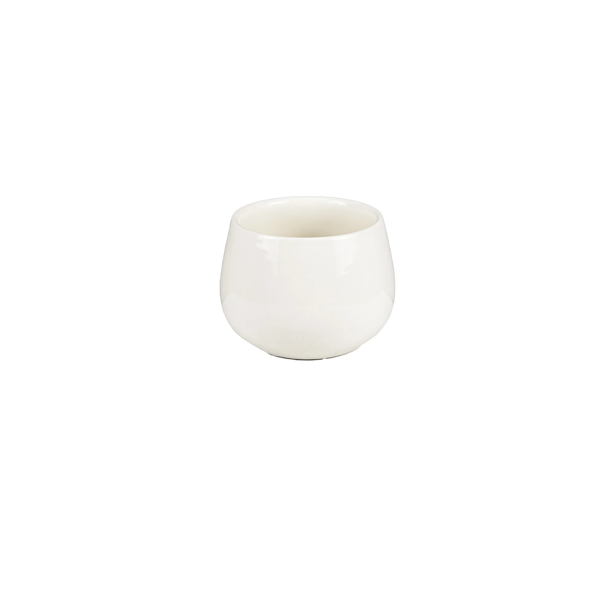 Ceramic flower pot Base, White