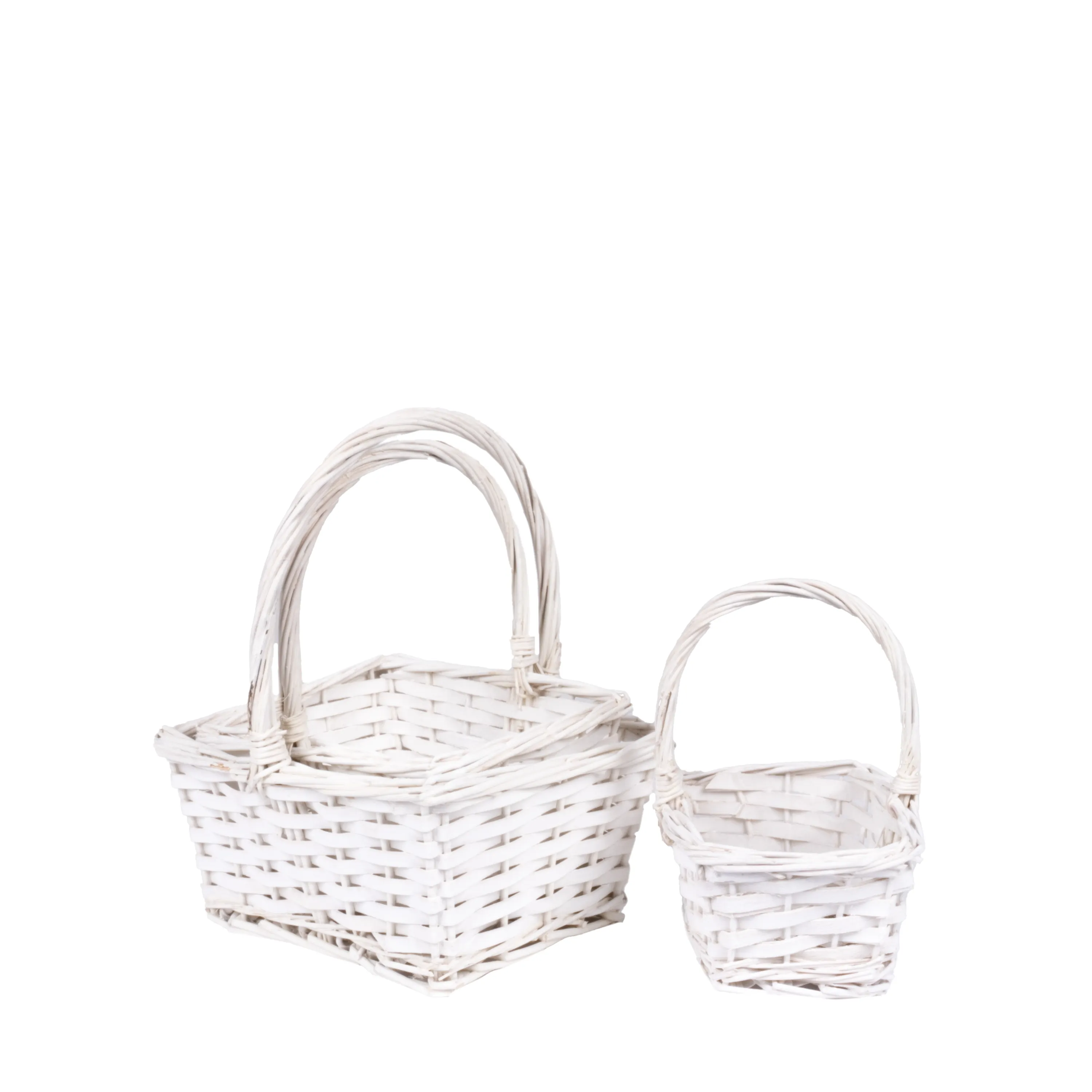 Willow baskets 24x20xH11, 21x16xH9,5, 17x12xH8cm 3pcs