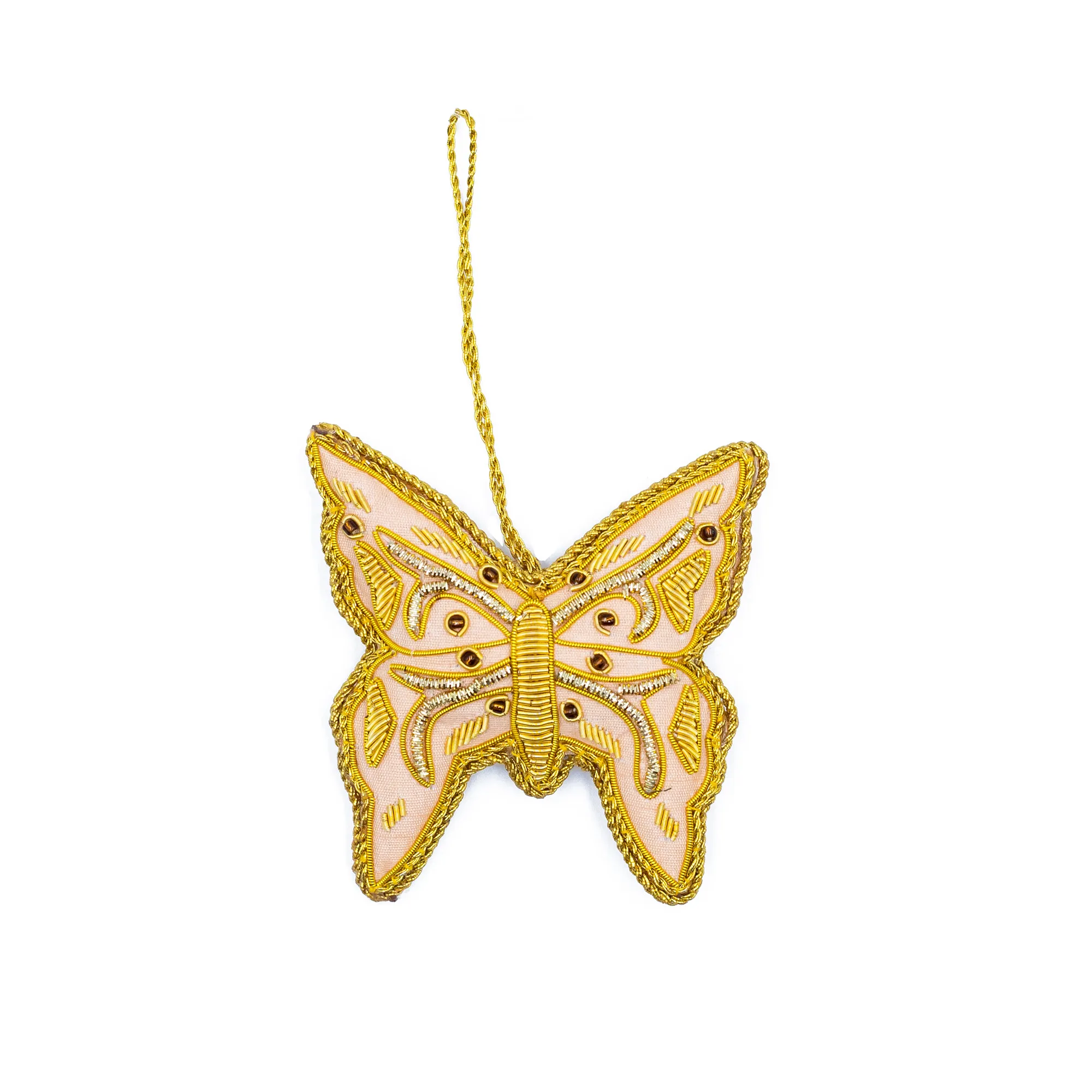 Fabric christmas decoration and Butterfly, Yellow