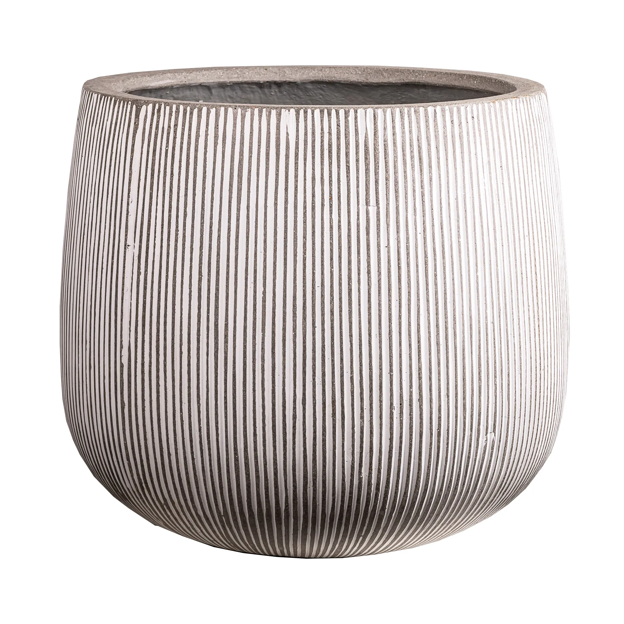 Plant pot Vertical stripes texture