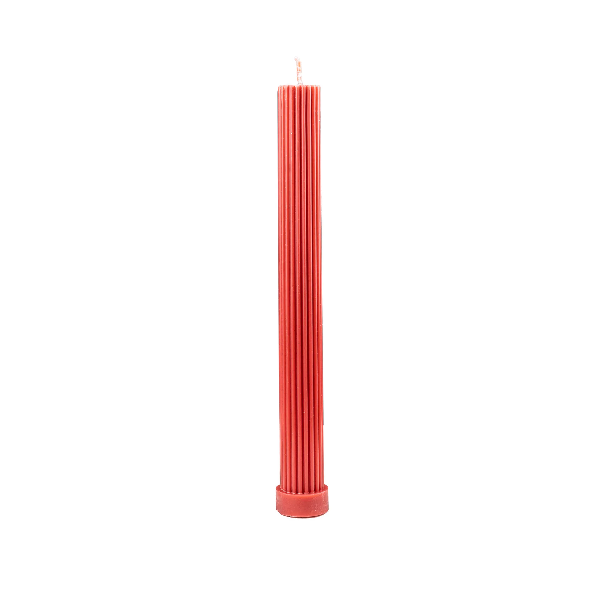 Ribbed candle,1 pcs