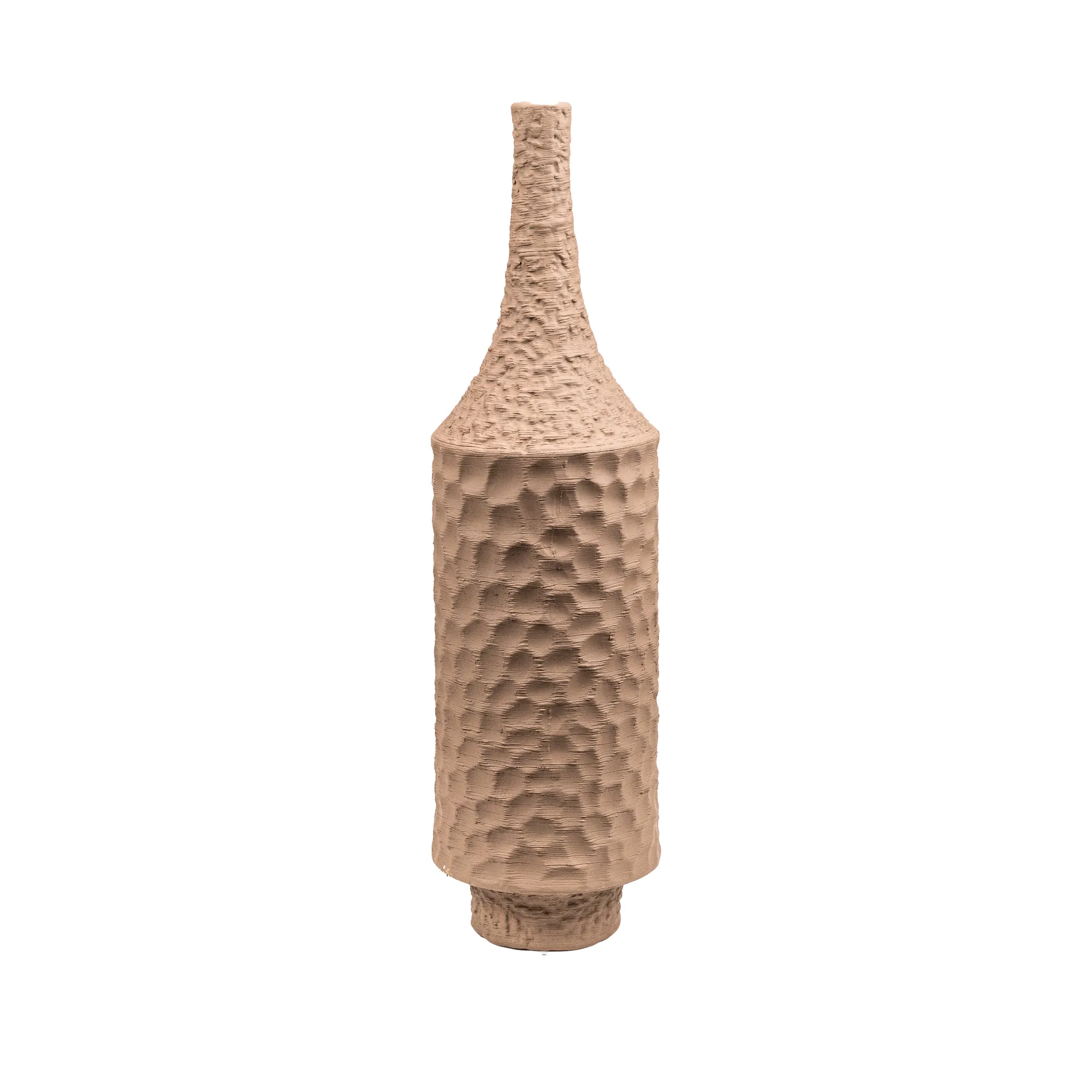 Ceramic vase textured