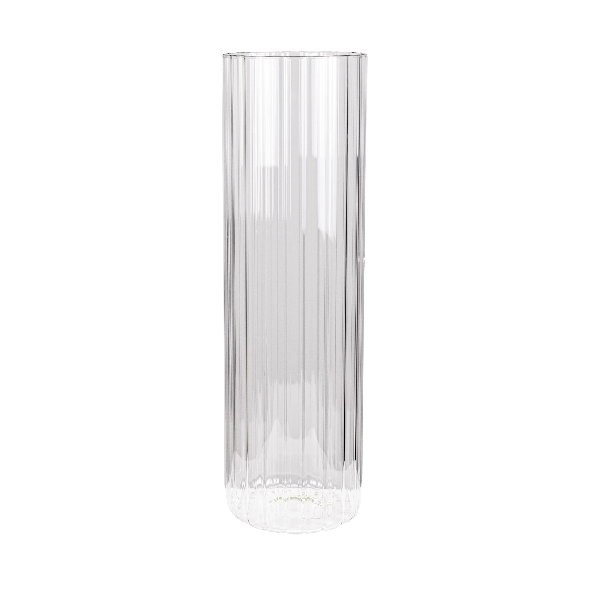 Glass vase Cylinder Lines