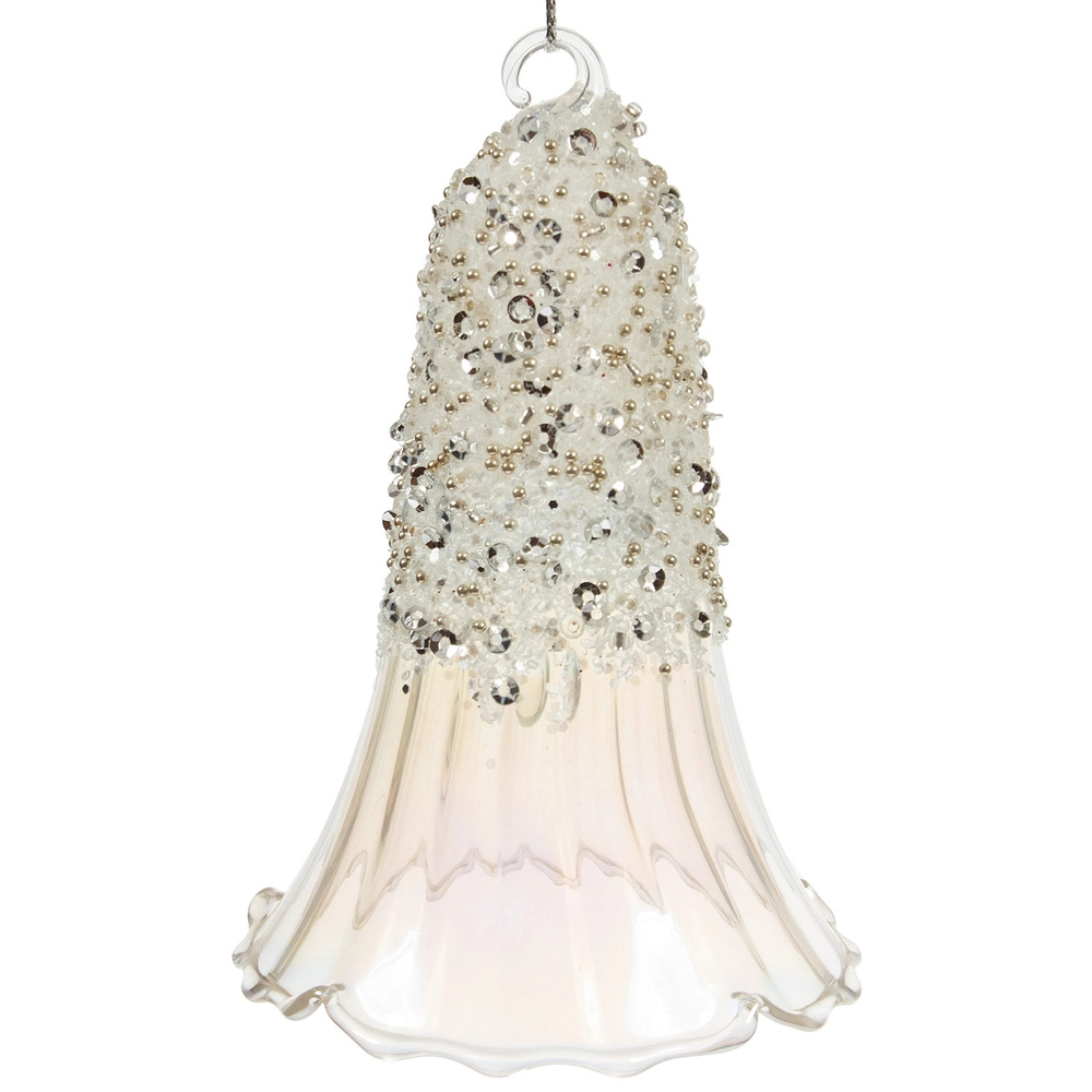 Glass christmas decoration Bell | Wholesale flowers, plants and supplies Glass christmas decoration Bell