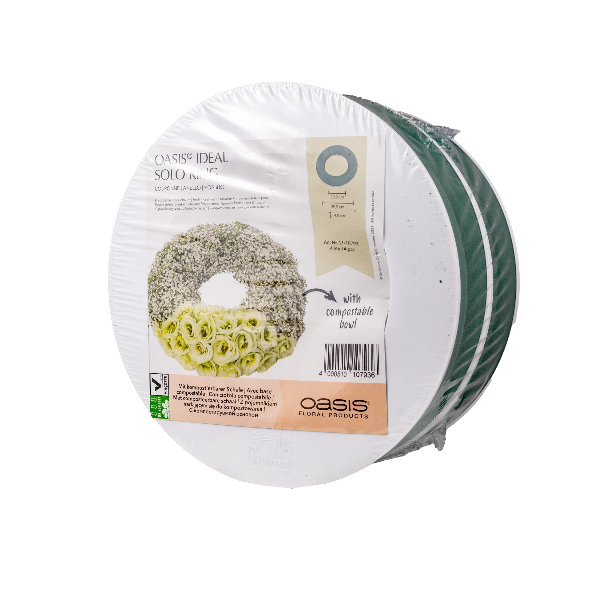 OASIS® IDEAL SOLO Ring, 4 pcs | Wholesale flowers, plants and supplies OASIS® IDEAL SOLO Ring, 4 pcs