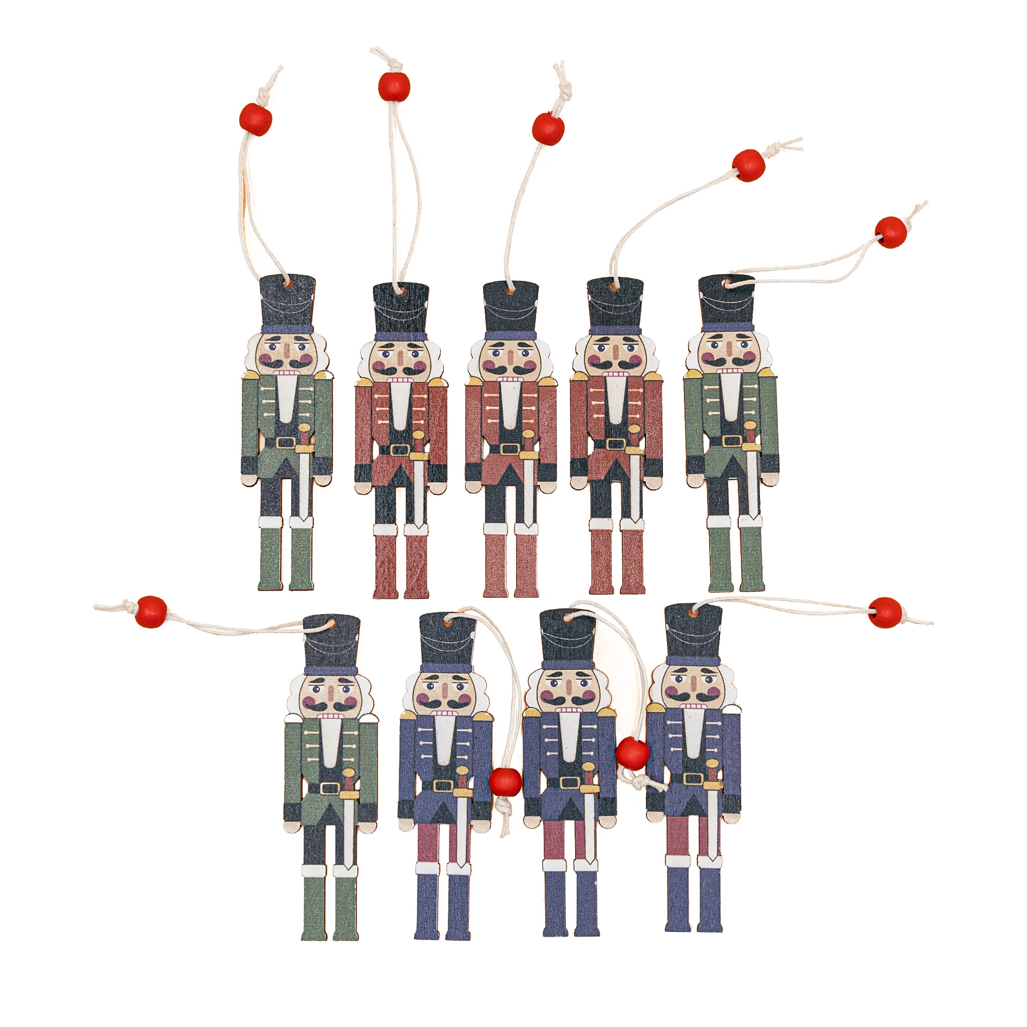 Chrisrtmas tree decoration nutcracker, 9pcs | Wholesale flowers, plants and supplies Chrisrtmas tree decoration nutcracker, 9pcs