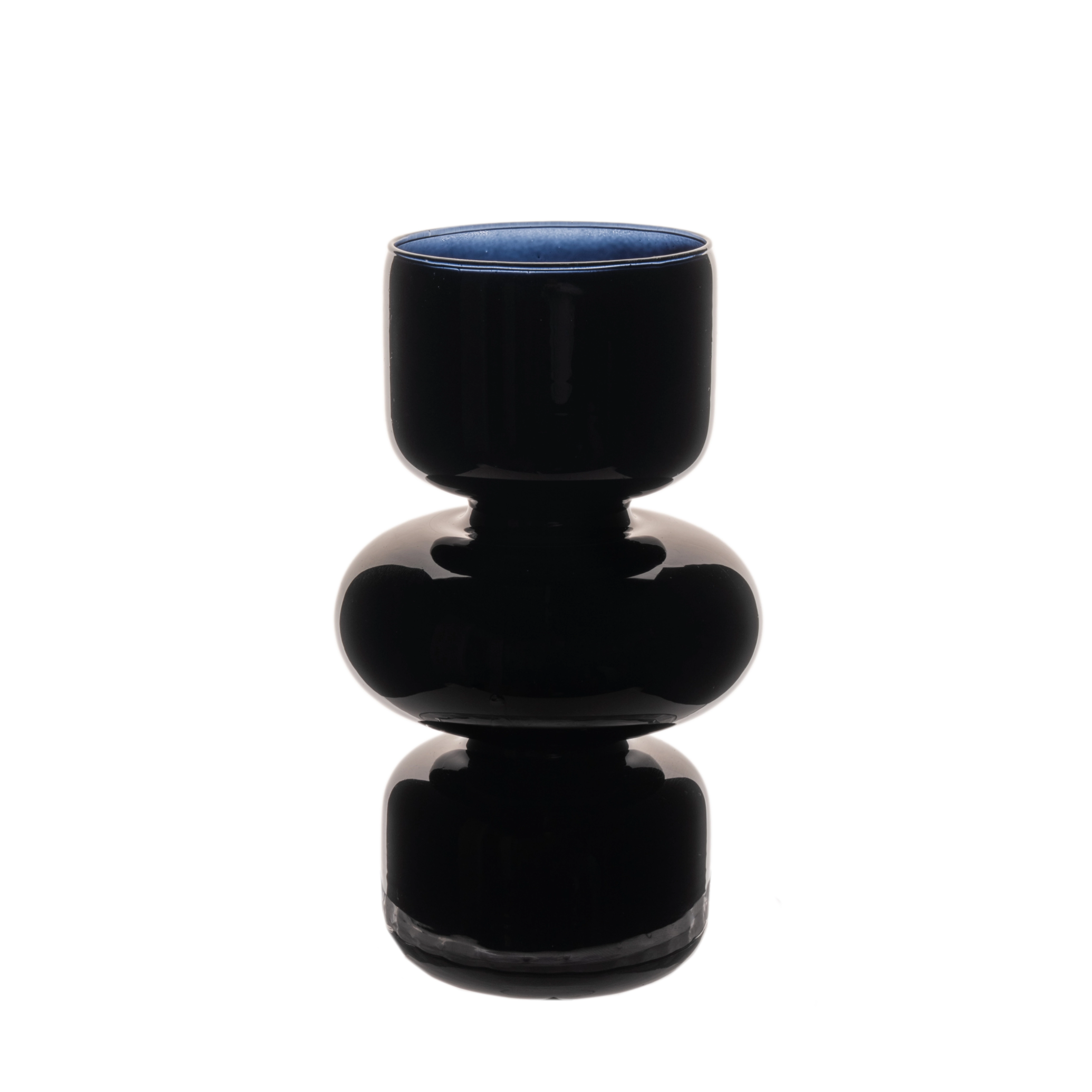 Glass candleholder