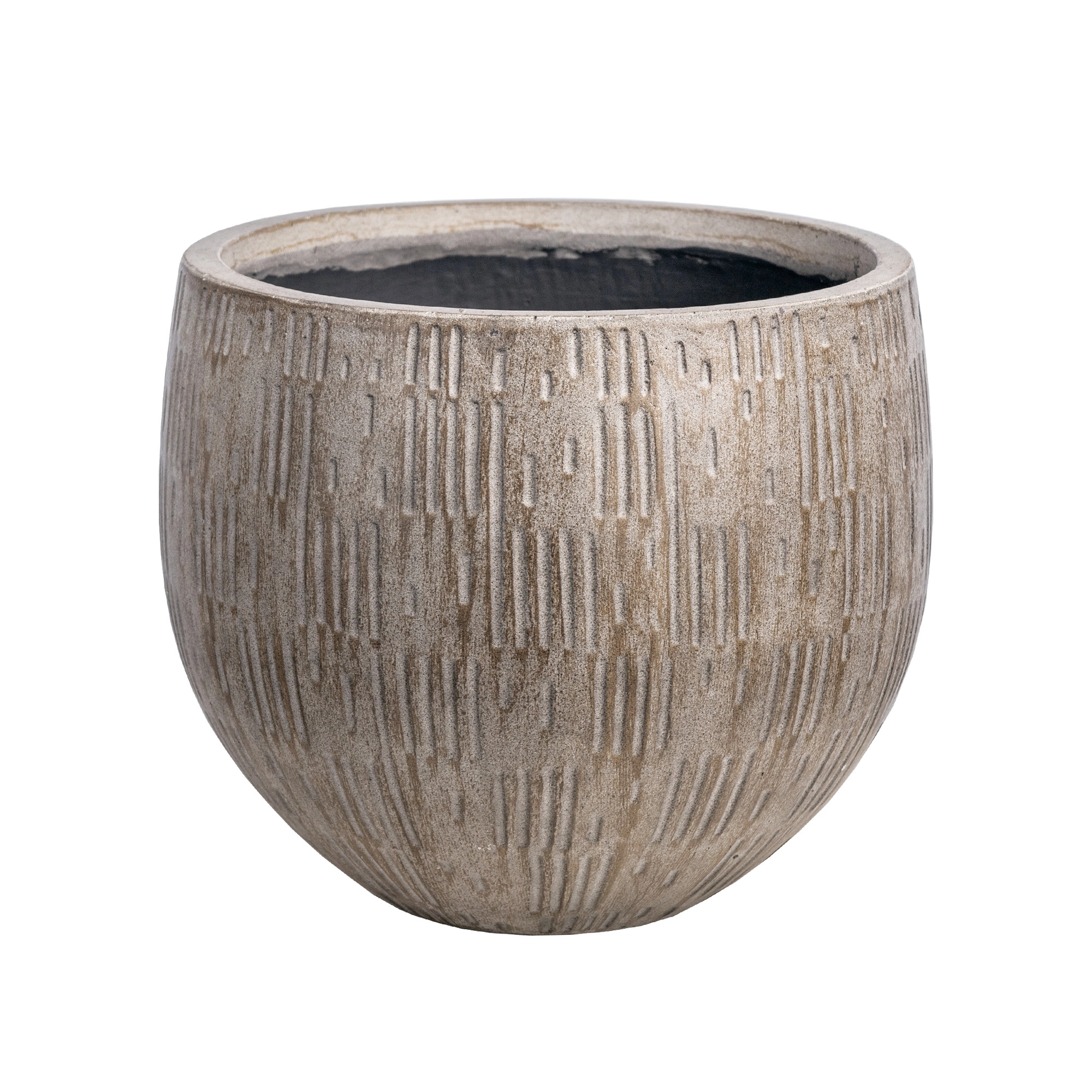 Plant pot Etching line texture | Wholesale flowers, plants and supplies Plant pot Etching line texture