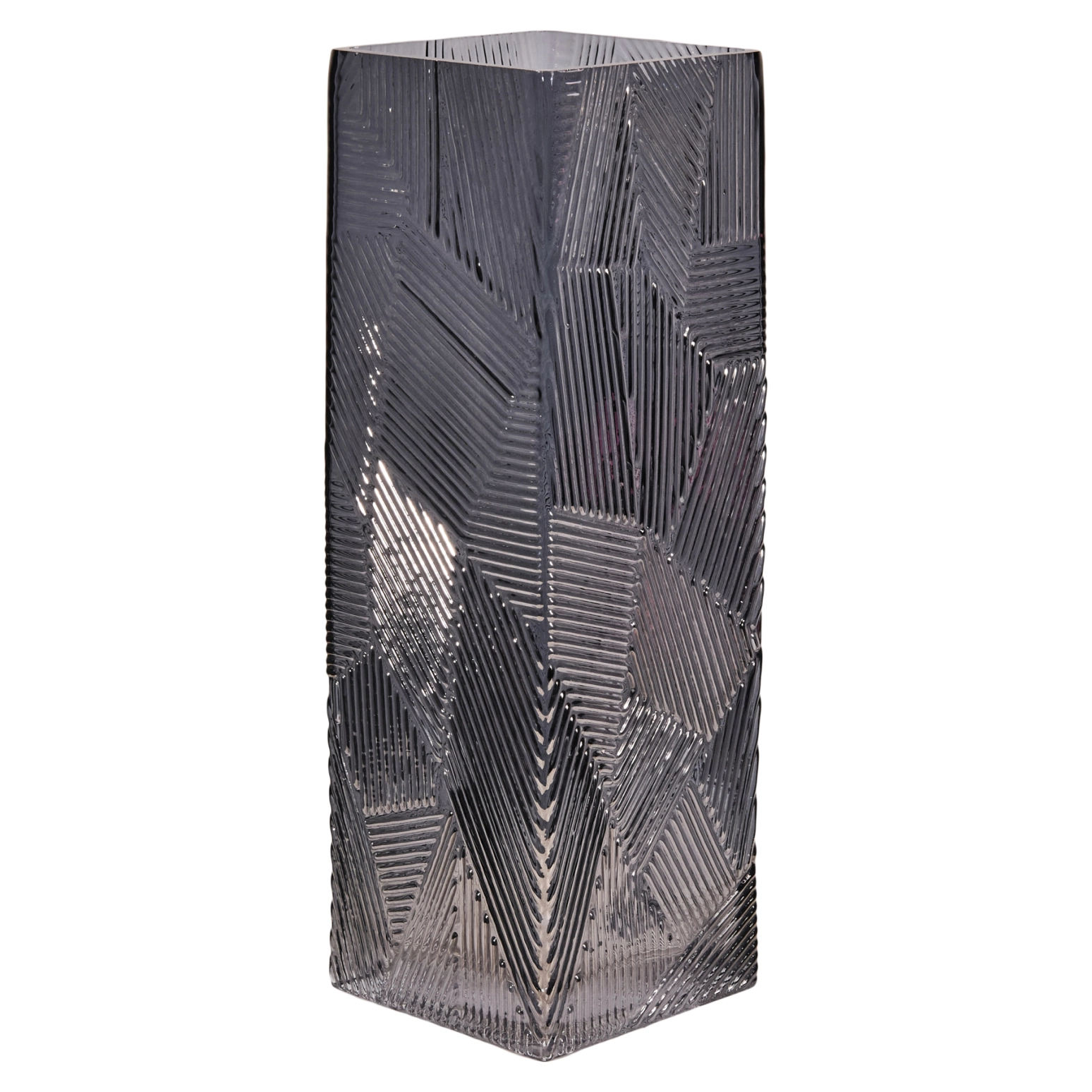 Glass vase Pattern Square