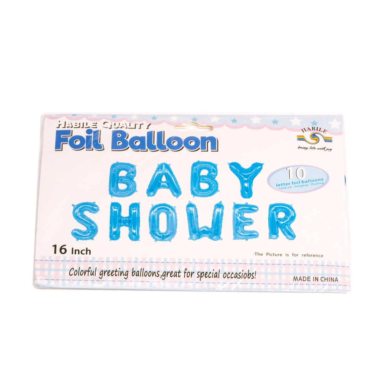 Foil balloon Baby shower, 10pcs