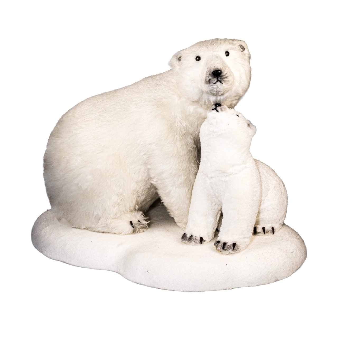 Christmas bear with baby