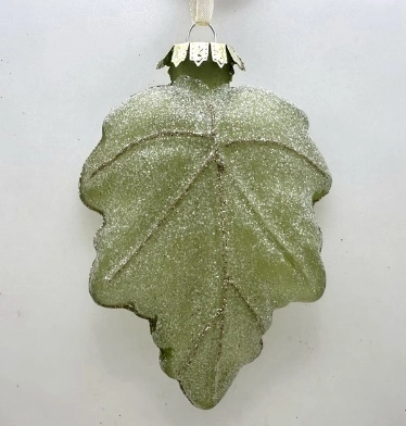 Glass Christmas decoration Leaf