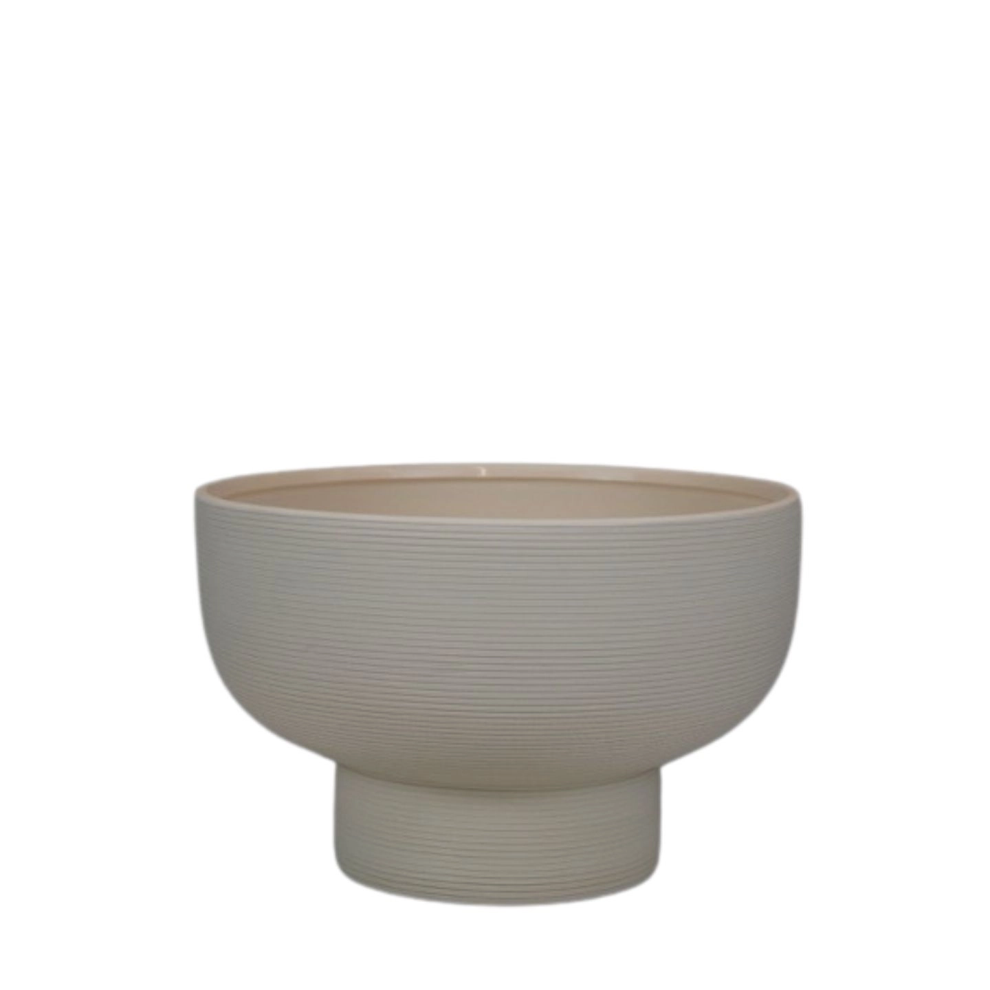Ceramic pot on stem