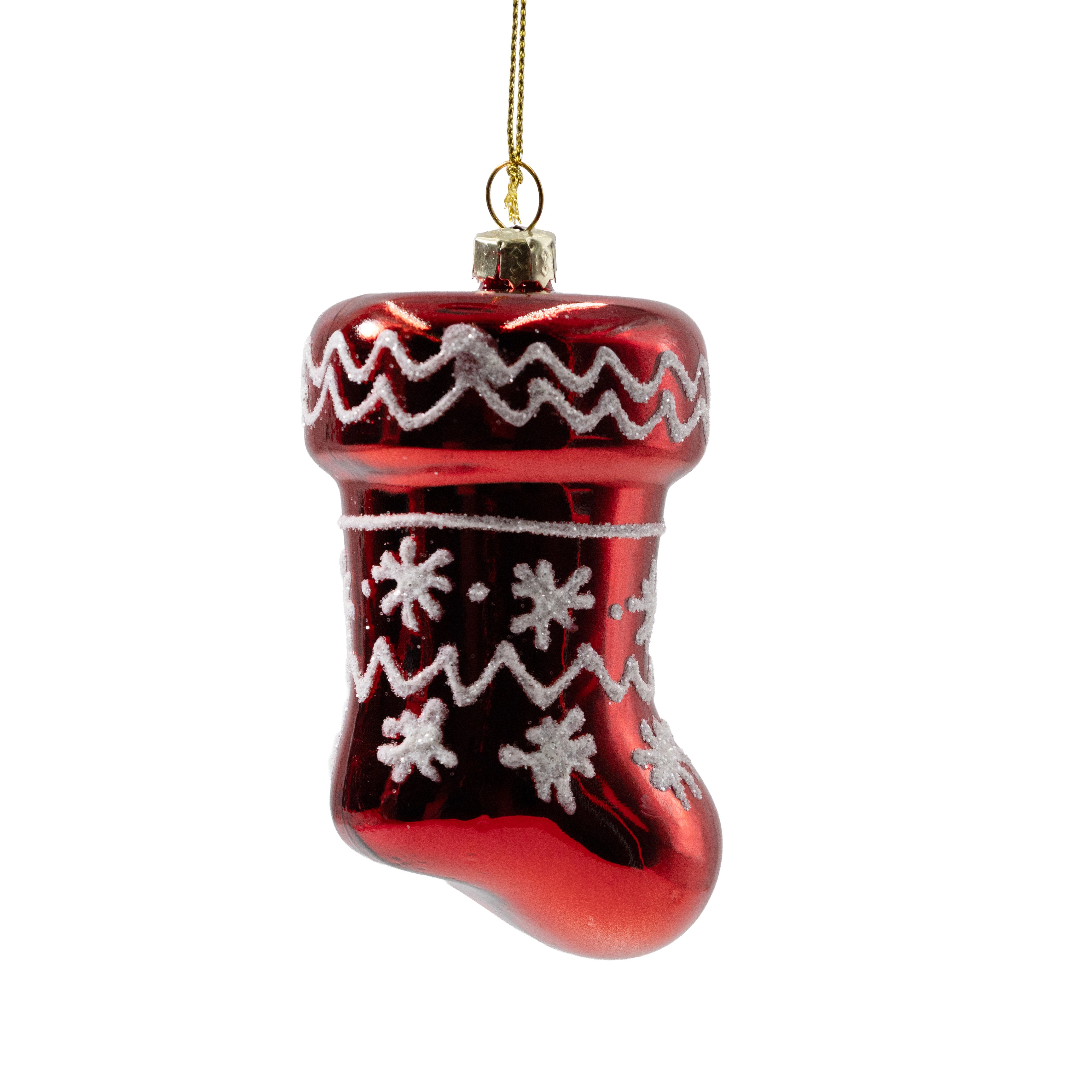 Glass Christmas decoration Sock | Wholesale flowers, plants and supplies Glass Christmas decoration Sock