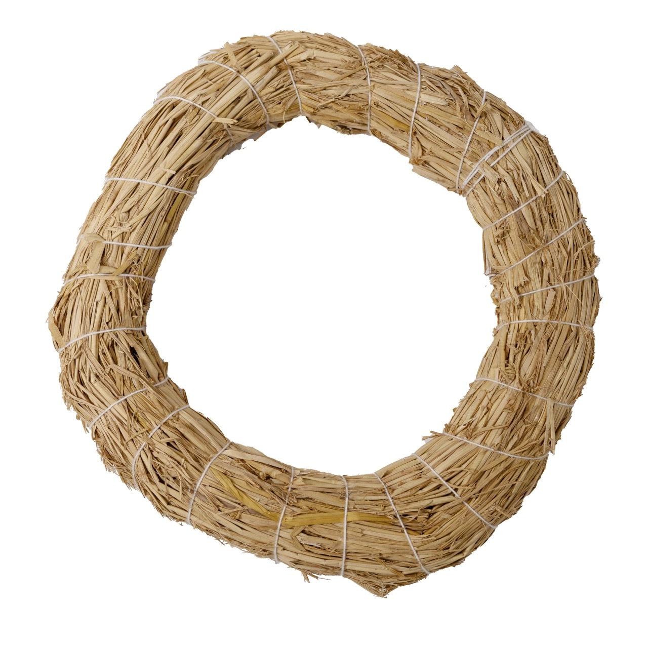 Christmas straw wreath