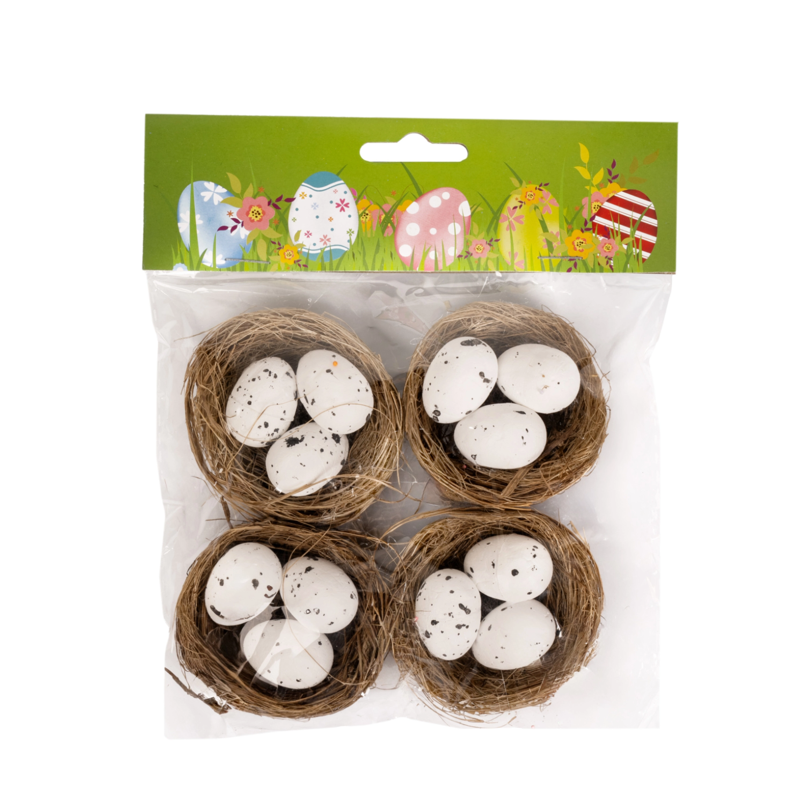 Easter decoration Egg with bird nest,4pcs | Wholesale flowers, plants and supplies Easter decoration Egg with bird nest,4pcs