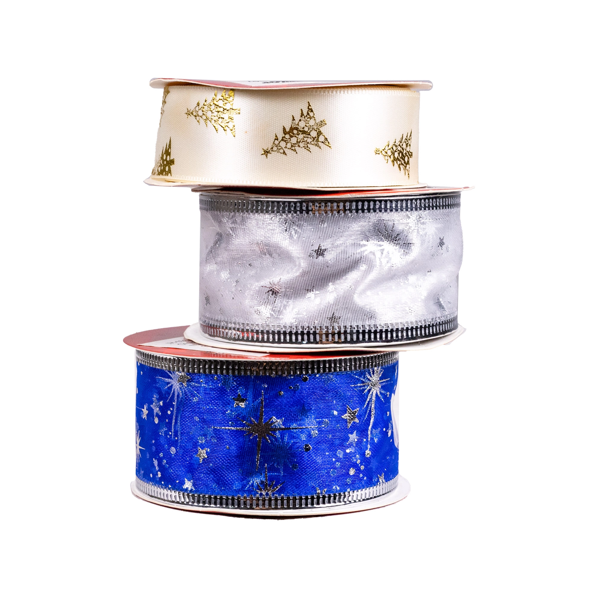 Christmas ribbon set, 3 pcs | Wholesale flowers, plants and supplies Christmas ribbon set, 3 pcs