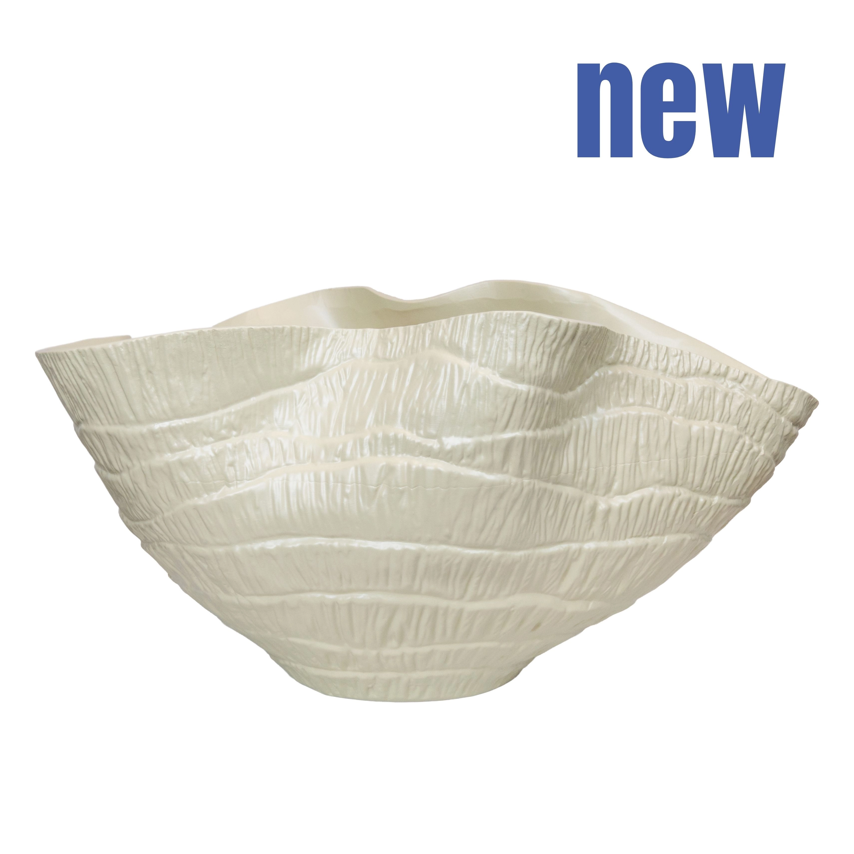 Ceramic vase textured | Wholesale flowers, plants and supplies Ceramic vase textured