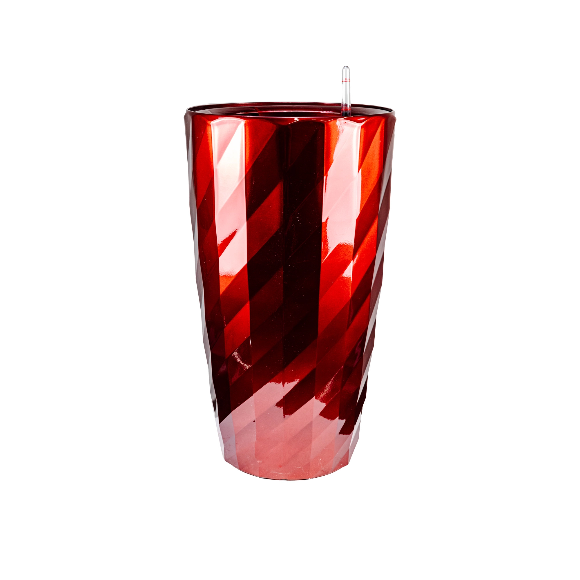 Self Watering system plant pot PLANTA VITA "Vase Rib red" | Wholesale flowers, plants and supplies Self Watering system plant pot PLANTA VITA "Vase Rib red"